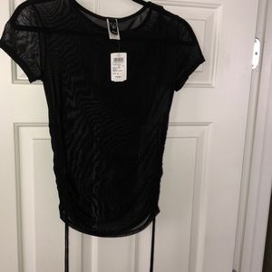 NEW Windsor black mesh top
